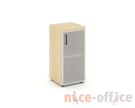Шкаф низкий узкий правый мат. стекло 400x400x833 Стайл Проджект / Style Project images