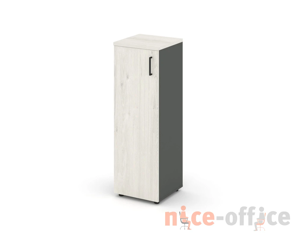 Шкаф средний узкий левый закрытый 400x400x1203 Стайл Проджект / Style Project