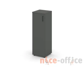 Шкаф средний узкий левый закрытый 400x400x1203 Стайл Проджект / Style Project images