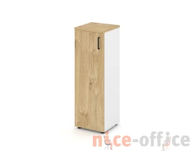 Шкаф средний узкий левый закрытый 400x400x1203 зад. стенка HDF Стайл Проджект / Style Project images