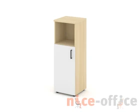 Шкаф средний узкий левый закрытый с нишей 400x400x1203 зад. стенка HDF Стайл Проджект / Style Project images