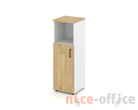 Шкаф средний узкий левый закрытый с нишей 400x400x1203 зад. стенка HDF Стайл Проджект / Style Project images
