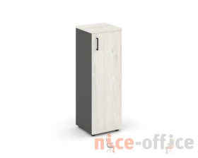 Шкаф средний узкий правый закрытый 400x400x1203 Стайл Проджект / Style Project images