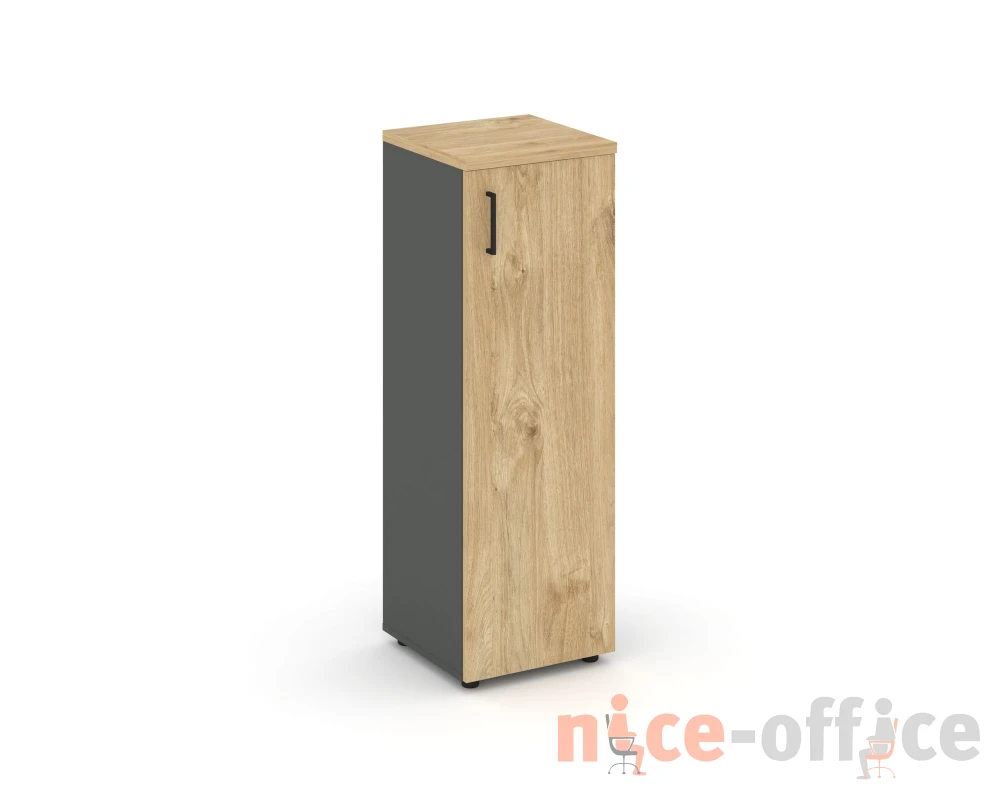 Шкаф средний узкий правый закрытый 400x400x1203 Стайл Проджект / Style Project