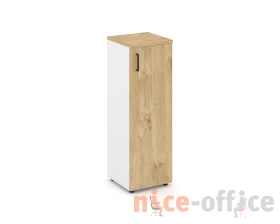 Шкаф средний узкий правый закрытый 400x400x1203 Стайл Проджект / Style Project images