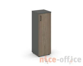 Шкаф средний узкий правый закрытый 400x400x1203 зад. стенка HDF Стайл Проджект / Style Project images