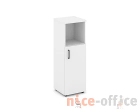 Шкаф средний узкий правый закрытый с нишей 400x400x1203 Стайл Проджект / Style Project images