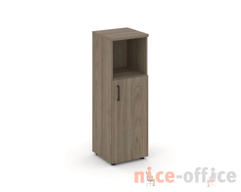 Шкаф средний узкий правый закрытый с нишей 400x400x1203 Стайл Проджект / Style Project