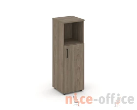 Шкаф средний узкий правый закрытый с нишей 400x400x1203 Стайл Проджект / Style Project images