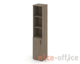 Шкаф высокий узкий полузакрытый левый 400x400x1982 зад. стенка HDF Стайл Проджект / Style Project images