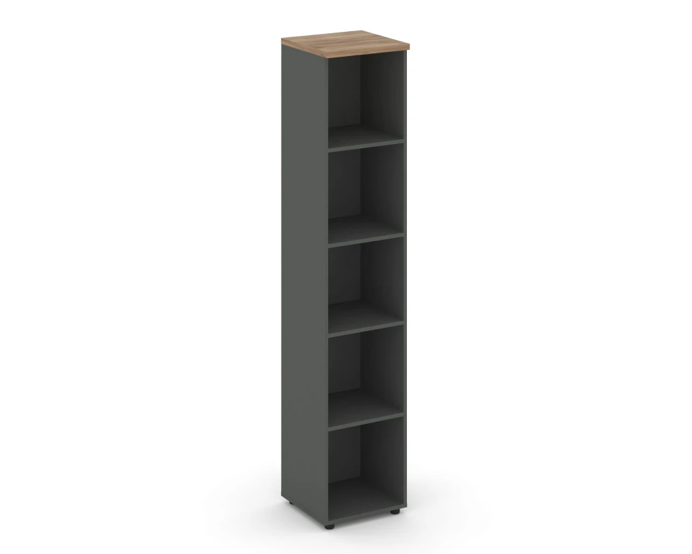 Стеллаж высокий узкий 400x400x1982 зад. стенка HDF Стайл Проджект / Style Project