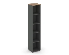 Стеллаж высокий узкий 400x400x1982 зад. стенка HDF Стайл Проджект / Style Project images