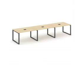 Стол переговорный на О-образном каркасе 60 мм с лючком 4410x980x750 Style Project images