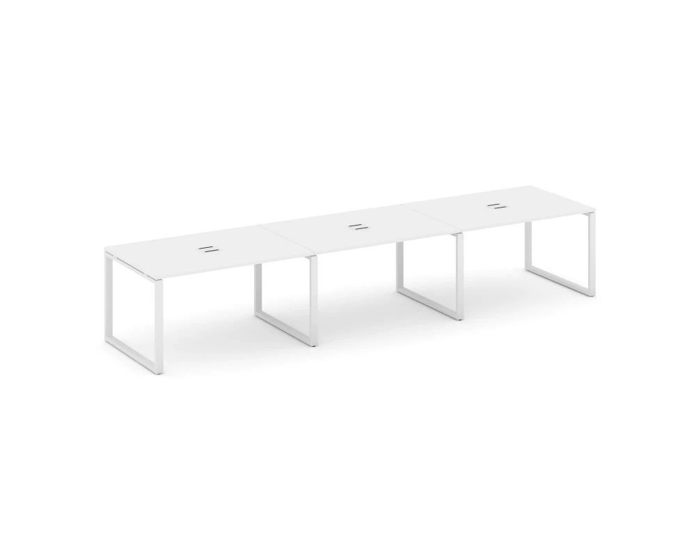 Стол переговорный на О-образном каркасе 60 мм с лючком 4410x980x750 Style Project