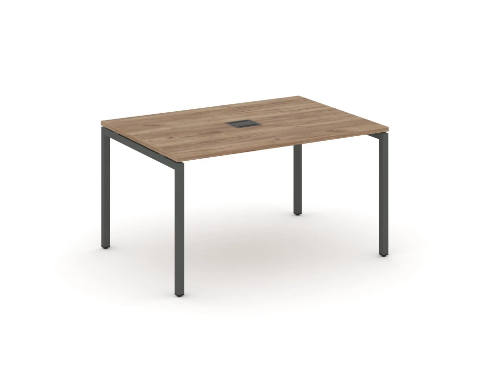 Стол переговорный на П-образном каркасе 40 мм с лючком 980x980x750 Style Project