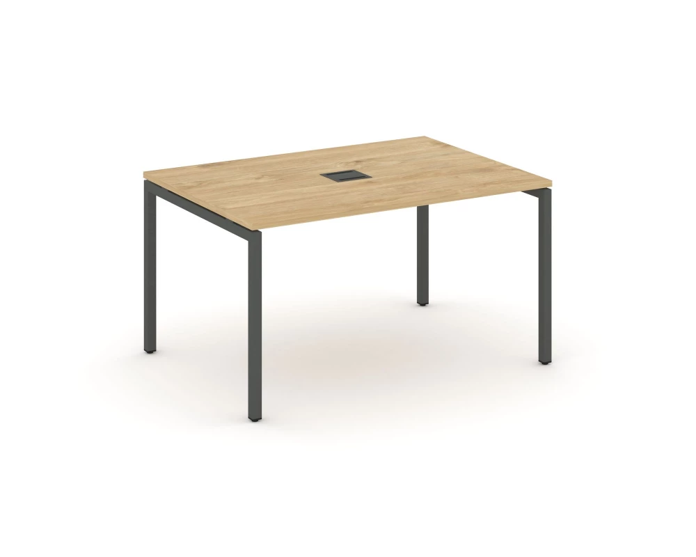 Стол переговорный на П-образном каркасе 40 мм с лючком 980x980x750 Style Project