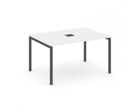 Стол переговорный на П-образном каркасе 40 мм с лючком 980x980x750 Style Project images