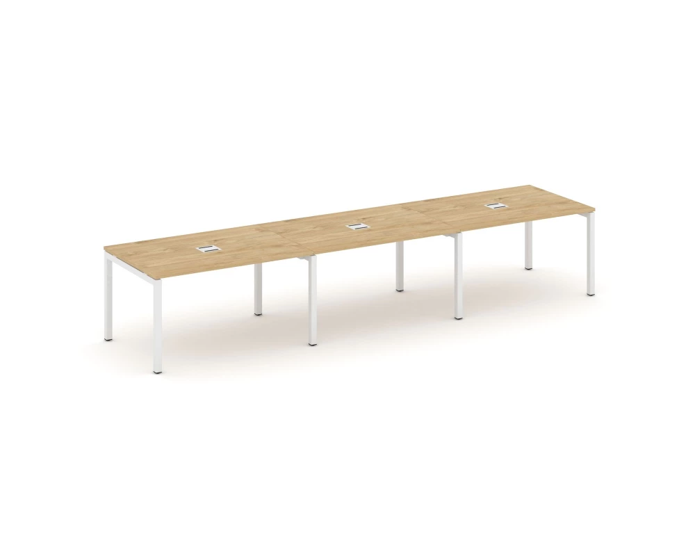 Стол переговорный на П-образном каркасе 50 мм с лючком 4410x980x750 Style Project