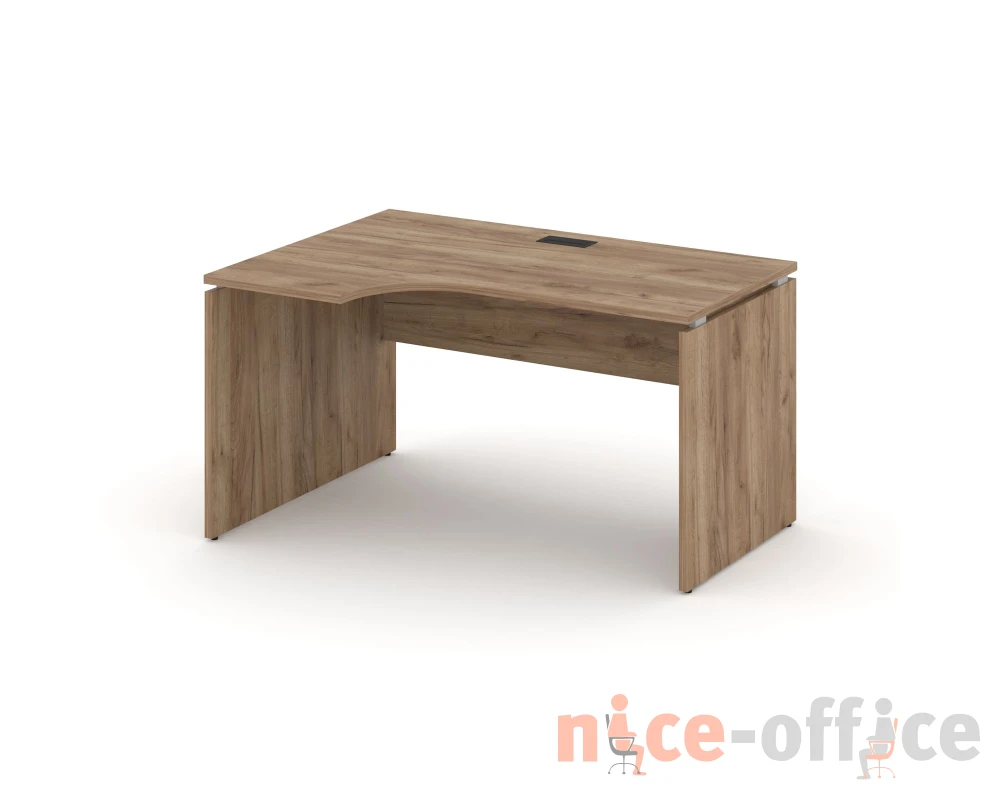 Стол рабочий эргоном. левый 1380x700/980x750 Стайл Проджект / Style Project