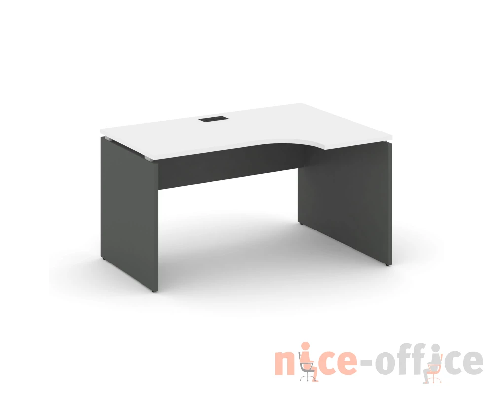 Стол рабочий эргоном. правый 1580x600/980x750 Стайл Проджект / Style Project