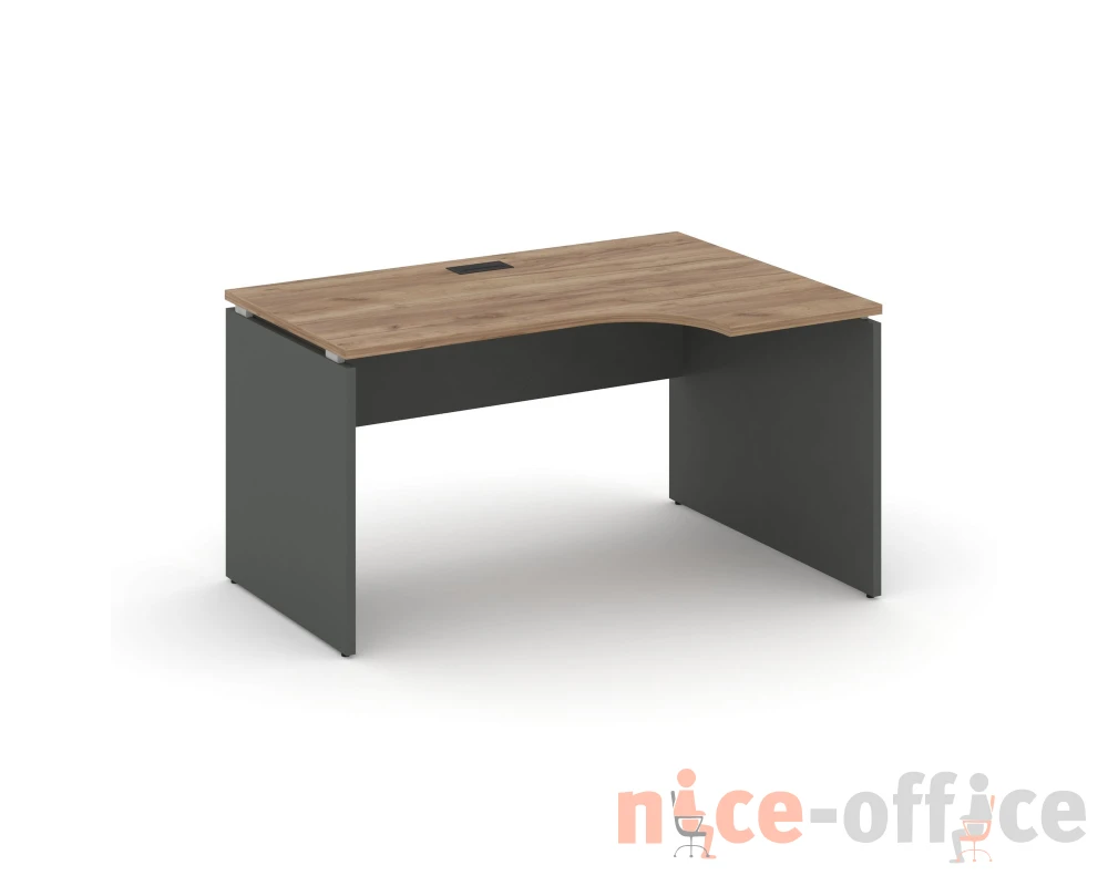 Стол рабочий эргоном. правый 1580x600/980x750 Стайл Проджект / Style Project