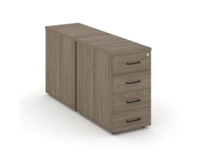 Тумба опорная/приставная с ящиками 416x1232x750 Стайл Проджект / Style Project images