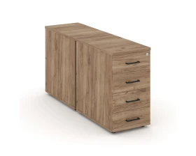Тумба опорная/приставная с ящиками 416x1232x750 Стайл Проджект / Style Project images