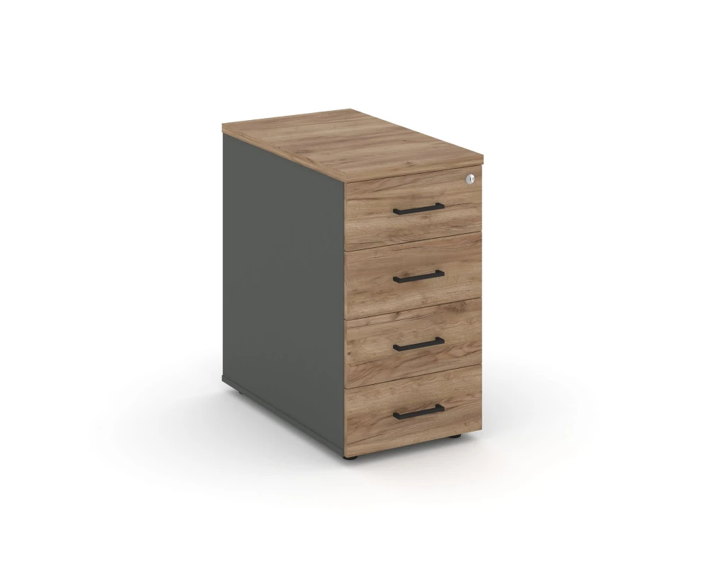 Тумба опорная/приставная с ящиками 416x600x750 Стайл Проджект / Style Project