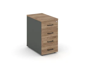 Тумба опорная/приставная с ящиками 416x700x750 Стайл Проджект / Style Project images