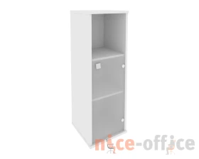 Шкаф средний узкий 1 низкая дверь стекло правый 412x410x1215 Стайл Систем / Style System images