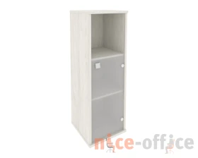 Шкаф средний узкий 1 низкая дверь стекло правый 412x410x1215 Стайл Систем / Style System images