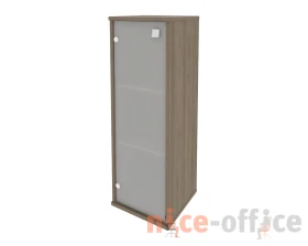 Шкаф средний узкий 1 средняя дверь стекло левый 412x410x1215 Стайл Систем / Style System images