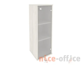 Шкаф средний узкий 1 средняя дверь стекло правый 412x410x1215 Стайл Систем / Style System images