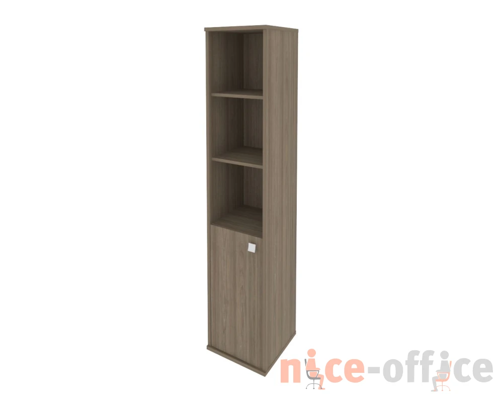 Шкаф высокий узкий 1 низкая дверь ЛДСП левый 412x410x1980 Стайл Систем / Style System