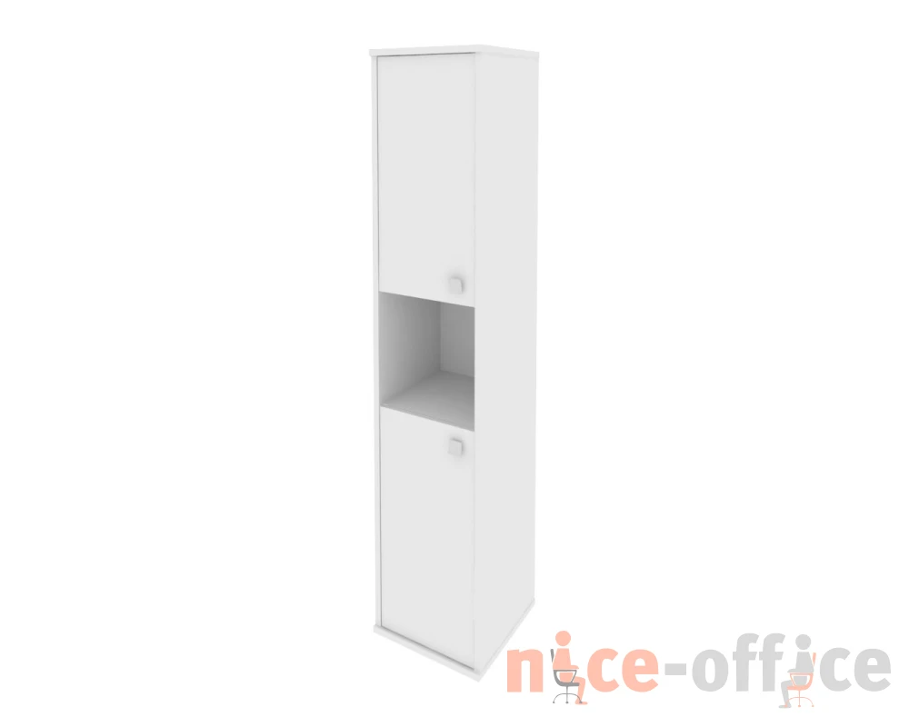 Шкаф высокий узкий 2 низкие двери ЛДСП левый 412x410x1980 Стайл Систем / Style System