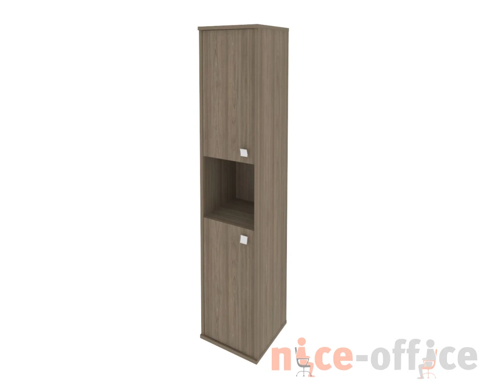Шкаф высокий узкий 2 низкие двери ЛДСП левый 412x410x1980 Стайл Систем / Style System