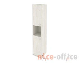 Шкаф высокий узкий 2 низкие двери ЛДСП левый 412x410x1980 Стайл Систем / Style System images