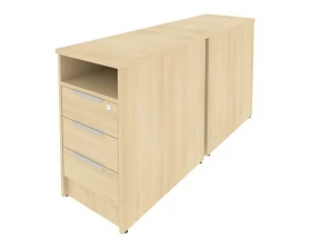 Тумба приставная двойная (может являться опорным элементом) 41,2x147,5x75 Metal System images