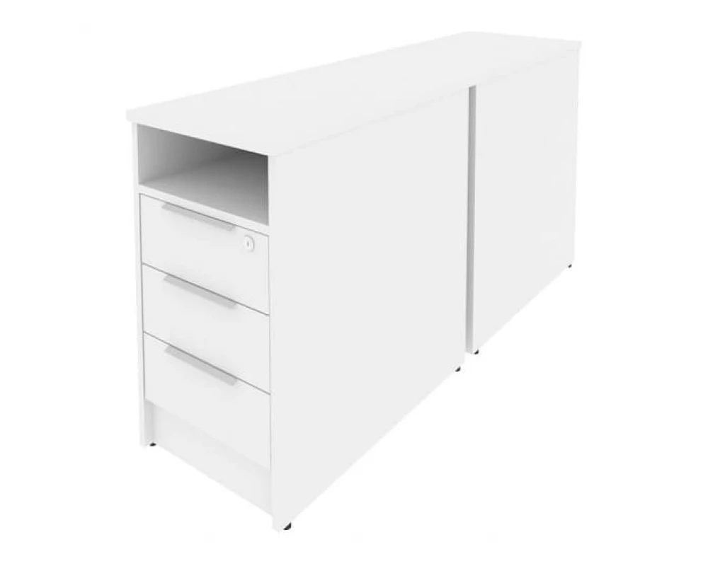 Тумба приставная двойная (может являться опорным элементом) 41,2x147,5x75 Metal System