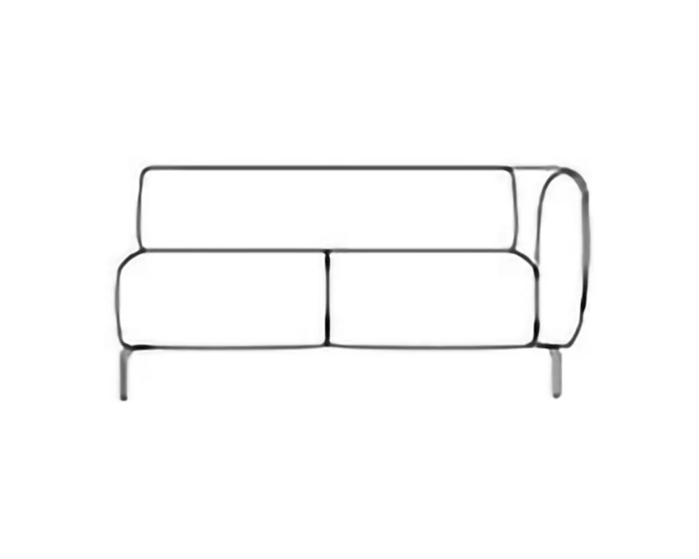 Модуль двухместный п/л слева Fold