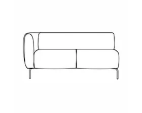 Модуль двухместный п/л справа Fold images