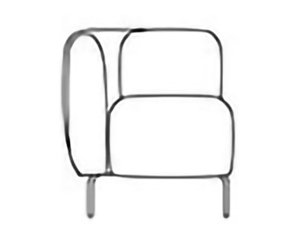 Модуль одноместный п/л справа Fold