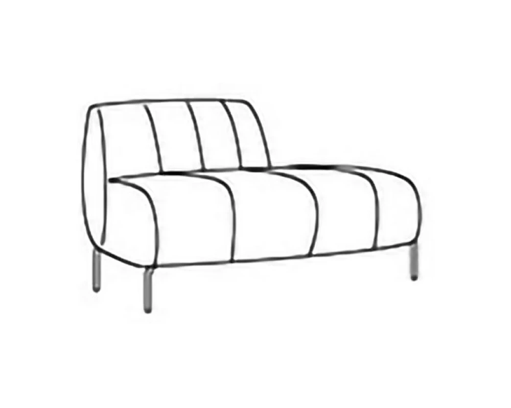 Секция угловая с внешним углом 45 Fold