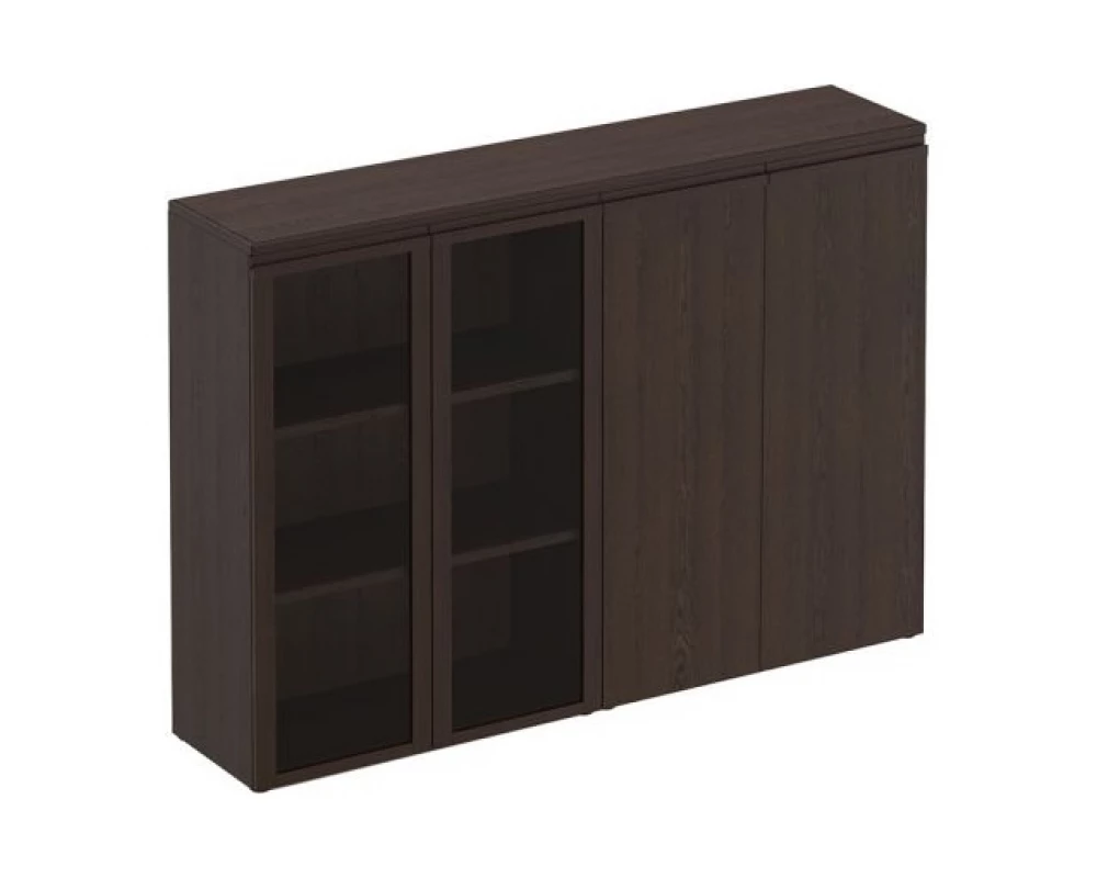 Шкаф для документов средний комбинированный со стеклом закрытый МК 322 ДА Mark