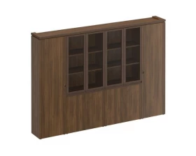 Шкаф комбинированный для документов узкий со стеклом 2 шт для одежды узкий МК 390 ДА Mark images