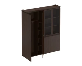 Шкаф комбинированный для одежды со стеклом МК 359 Mark images