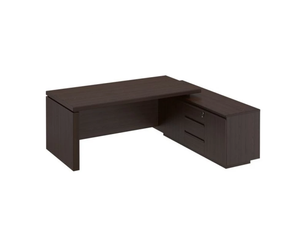 Стол руководителя на опорной тумбе левый правый МК 136 ДА Mark