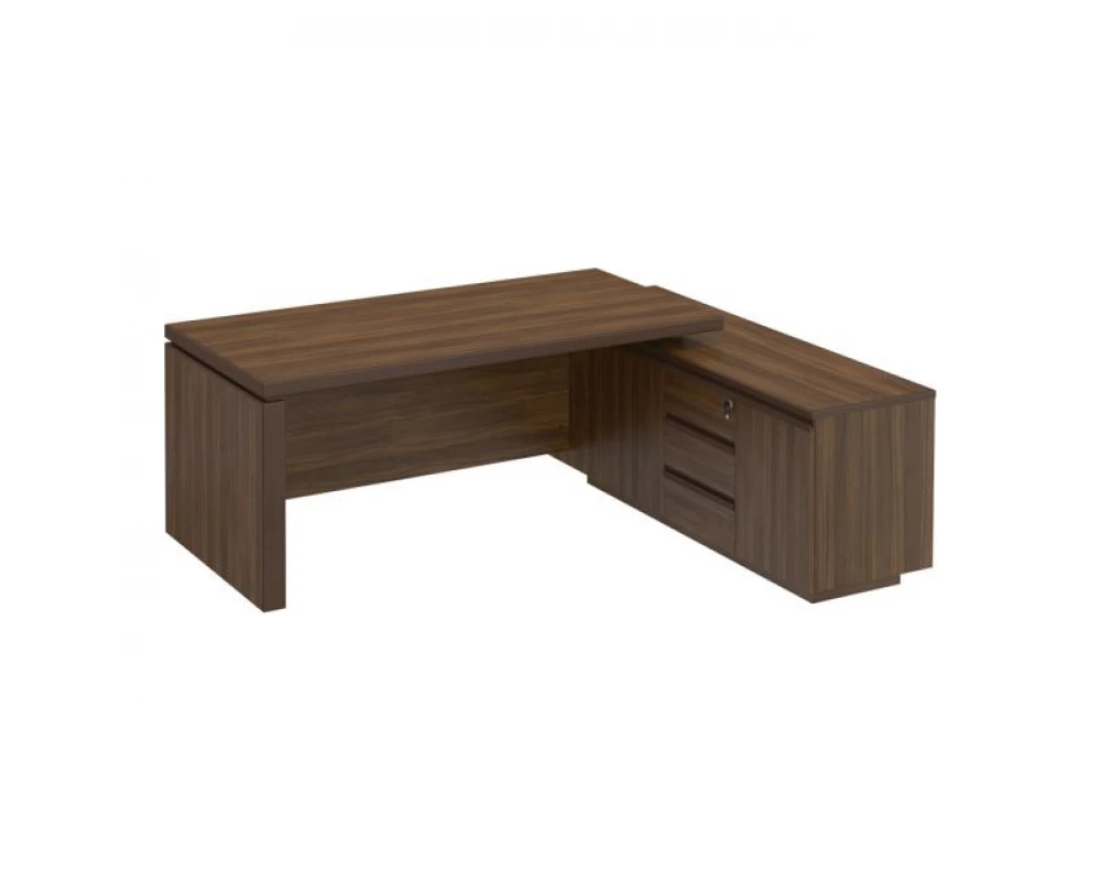 Стол руководителя на опорной тумбе левый правый МК 136 ДА Mark