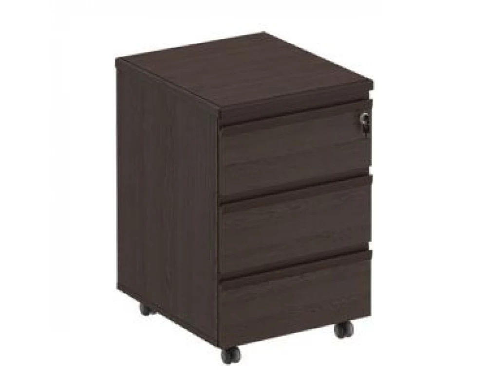 Тумба выкатная 3 ящичная с центральным замком МК 213 ДА Mark