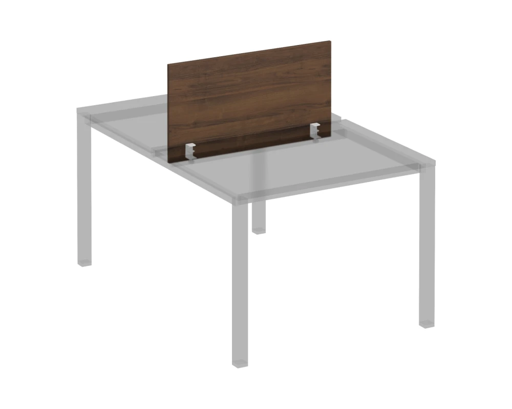 Экран для рабочей станции 100 на белом металлокаркасе Комфорт КФ